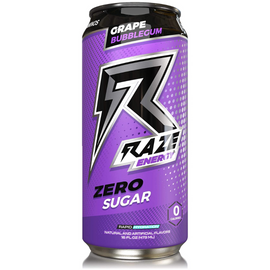 Raze Energy Drink 473ml Grape Bubble Gum - 12 Pack