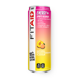 FITAID Energy 355ml Peach Mandarin - 24 Pack