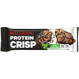 Musashi Protein Crisp Bar 60g Choc Mint - 12 Pack