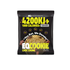 EQ Food 1000Calorie XL Cookie 250g Choc Chunk - 8 Pack