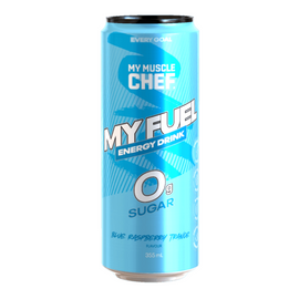 My Muscle Chef Energy Drink 355ml Blue Raspberry Trance - 12 Pack