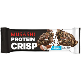 Musashi Protein Crisp Bar 60g Choc Coconut - 12 Pack