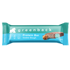Greenback Plant Protein Bar 50g Cookie Dough - 12 Pack