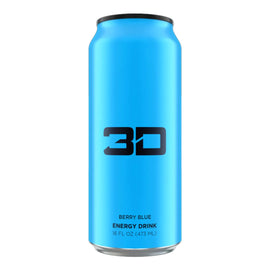 3D Energy Drink 473ml BERRY BLUE  - 12 Pack