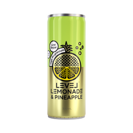 Level Lemonade & Pineapple Can 300ml - 12 Pack