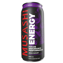 Musashi Energy Drink 500ml Purple Grape - 12 Pack