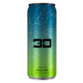 3D Energy Drink 473ml GALAXY LIME - 12 Pack