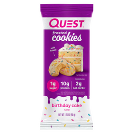 Quest Protein Frosted Cookies 50g Twin Pack Birthday Cake - 8 Pack