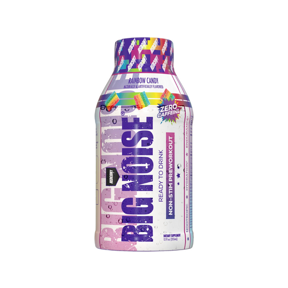 BIG NOISE Non-Stim Pre Workout RTD 355ml Rainbow Candy - 12 Pack