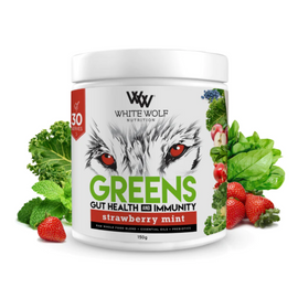 White Wolf Greens 30 Serves Strawberry Mint