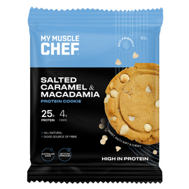 My Muscle Chef Protein Cookie 92g Salted Caramel & Macadamia - 12 Pack