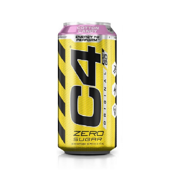 C4 Carbonated RTD 473ml - Cotton Candy - 12 Pack