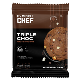 My Muscle Chef Protein Cookie 92g Triple Choc - 12 Pack