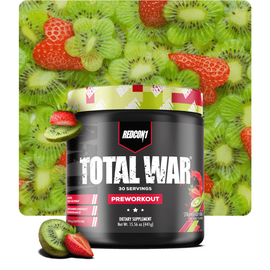 TOTAL WAR Pre Workout 30 Serves - Strawberry Kiwi