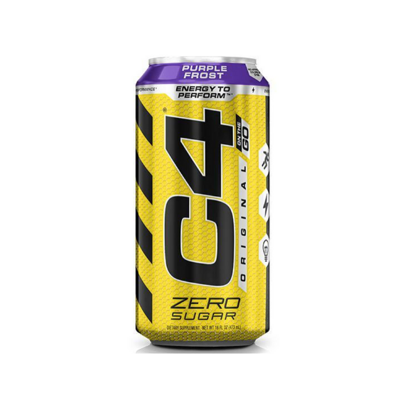 C4 Carbonated RTD 473ml - Purple Frost - 12 Pack