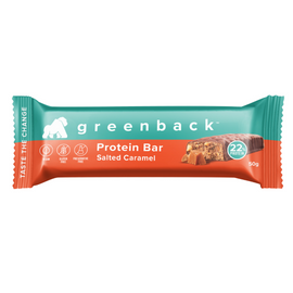 Greenback Plant Protein Bar 50g Salted Caramel 12 Pack