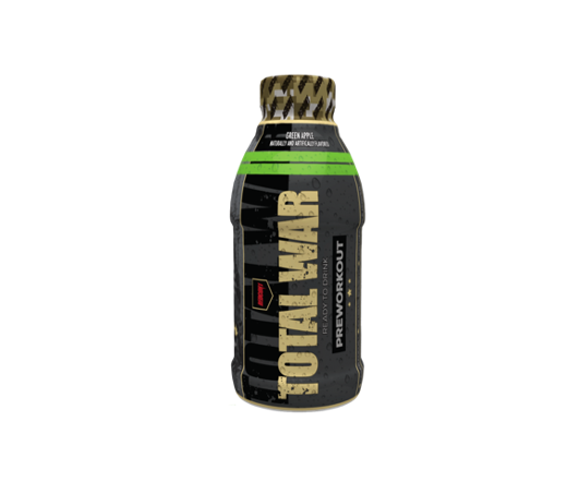 TOTAL WAR Pre Workout RTD - 355ml - Green Apple - 12 Pack
