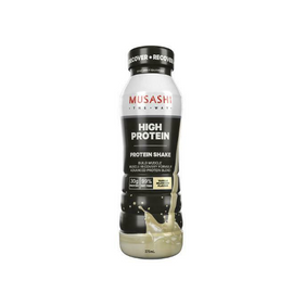 Musashi High Protein Shake - 375ml - Vanilla - 6 Pack