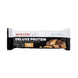 Musashi Deluxe Protein Bar - 60g - Peanut Crunch - 12 Pack