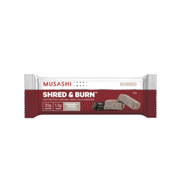 Musashi Shred & Burn Bar - 60g - Cookies & Cream- 12 Pack