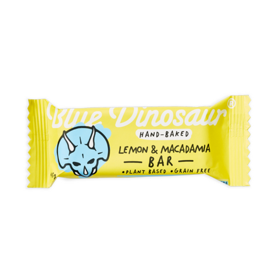 Blue Dinosaur Paleo Bars 45g Lemon & Macadamia - 12 Pack