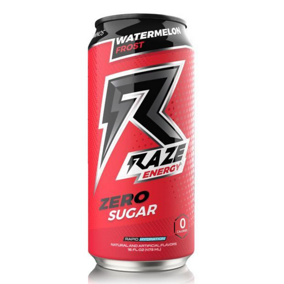 Raze Energy Drink 473ml Watermelon Frost - 12 Pack