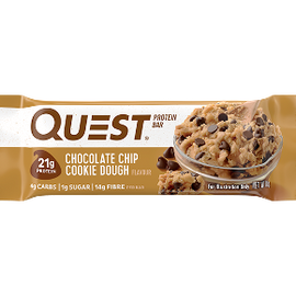 Quest Bars 60g - Choc Chip Cookie Dough - 12 Pack