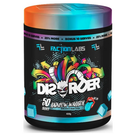 Faction Labs DISORDER Pre Workout 50 serves - Rainbow Warrior