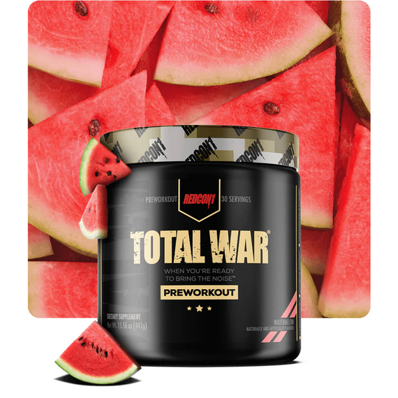 TOTAL WAR Pre Workout 30 Serves - Watermelon