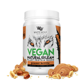 White Wolf Natural and Lean Protein 30 Serve Peanut Brittle